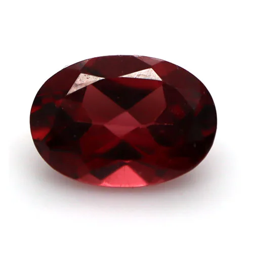 An oval cut Pyrope Garnet