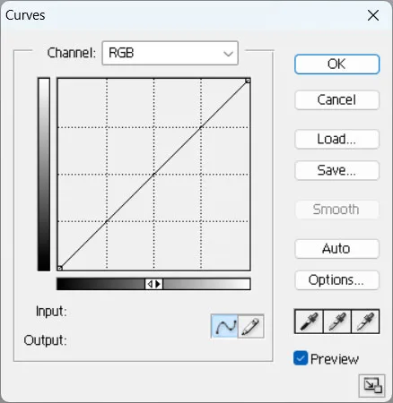 Curves tool in photoshop