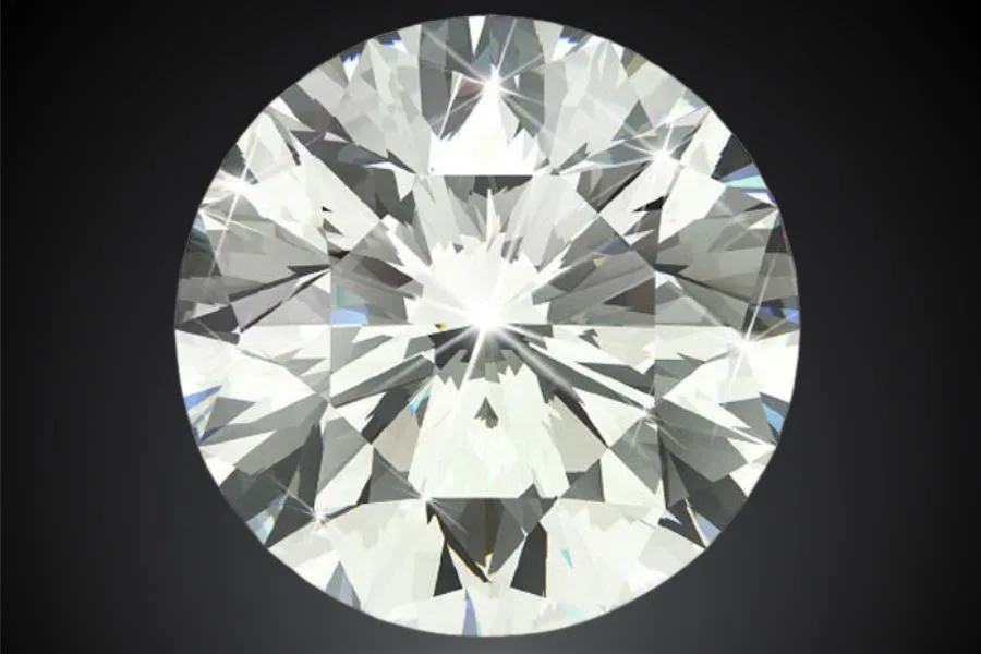 Round Brilliant Cut Diamond on a dark background