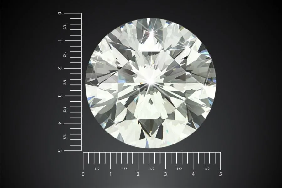 Diamond weight estimation calculator