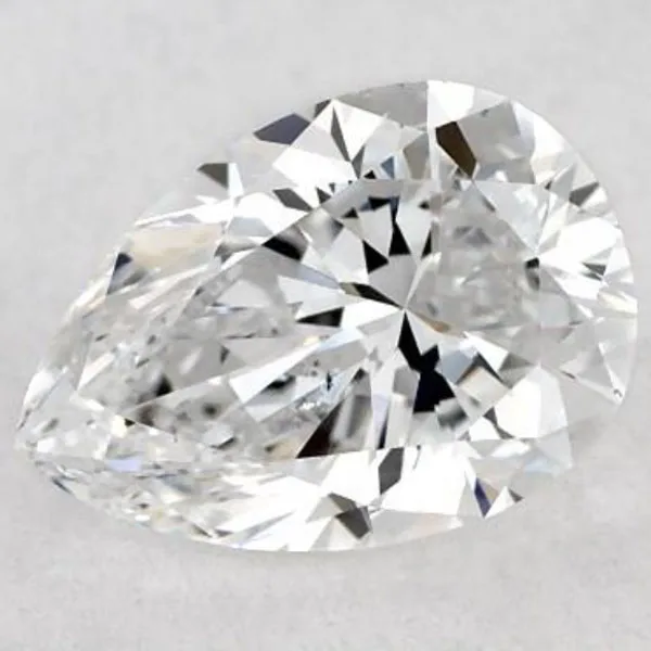 A D colour pear cut Diamond