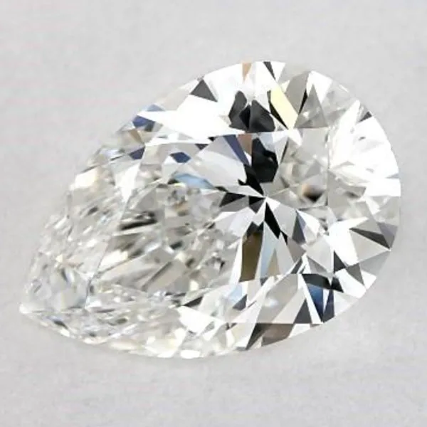 An F Colour Pear Cut Diamond
