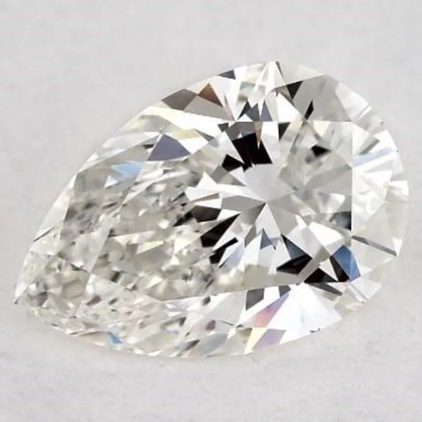 A H Colour Pear Cut Diamond