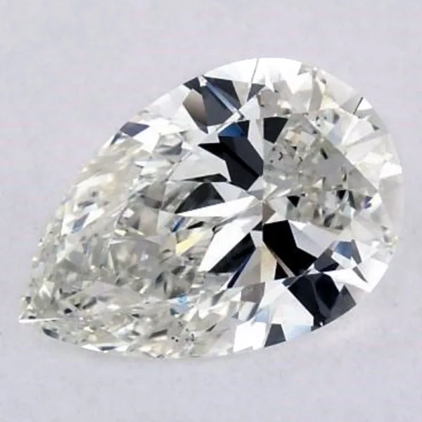 A Pear Cut Diamond with an obvious bow tie effect