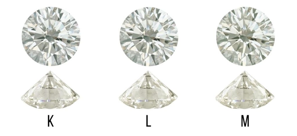 K L and M colour diamonds face up and face down