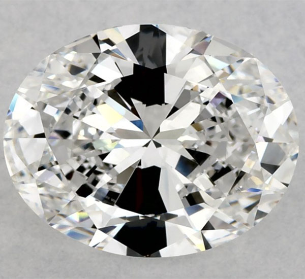 An Oval Diamond with a length to width ratio of 1.26