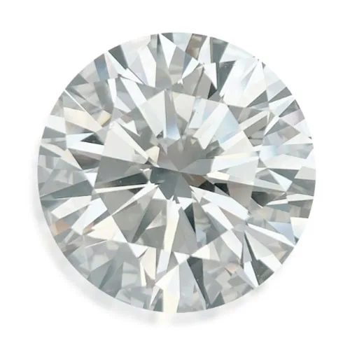 A J Colour Diamond face up on a white background