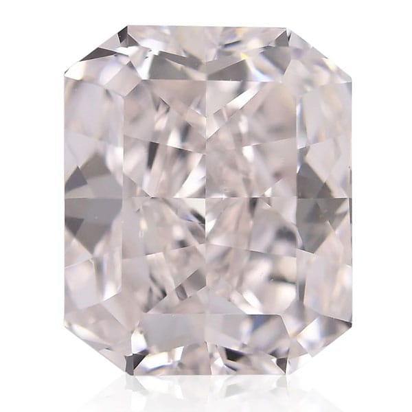 An Emerald Cut Faint Pink Diamond