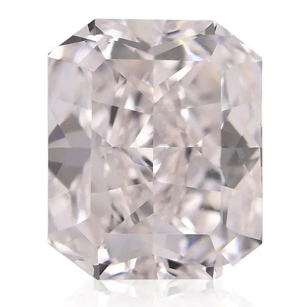 An Emerald Cut Faint Pink Diamond