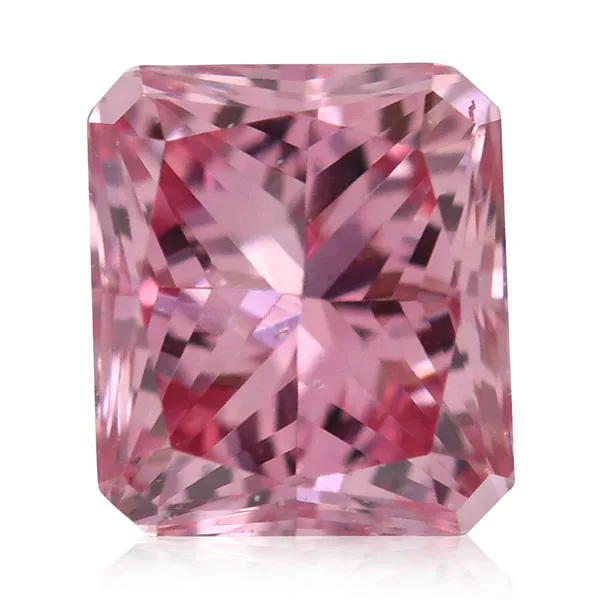 An Emerald Cut Fancy Intense Pink Diamond