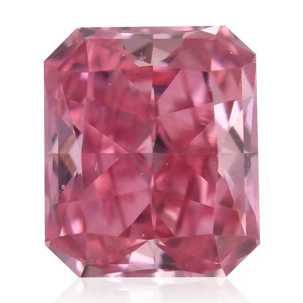 An Emerald Cut Fancy Vivid Pink Diamond