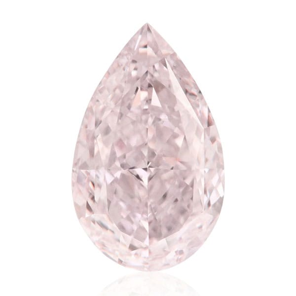 A Pear Cut Light Pink Diamond
