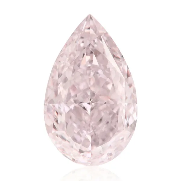 A Pear Cut Light Pink Diamond