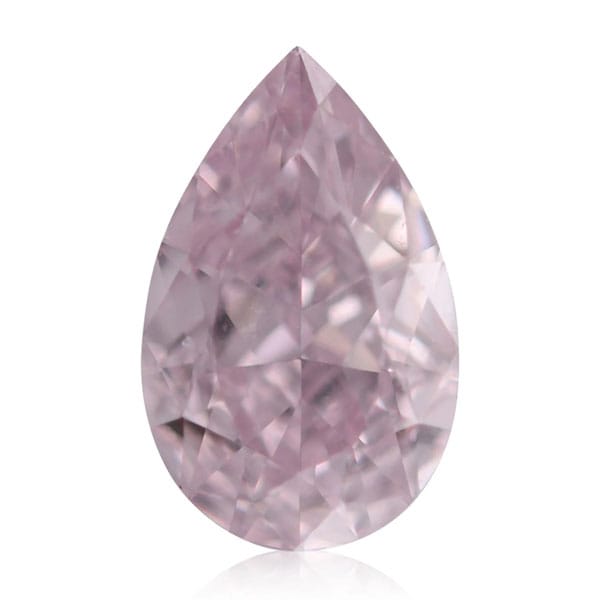 A Pear Cut Fancy Purplish-Pink Diamond