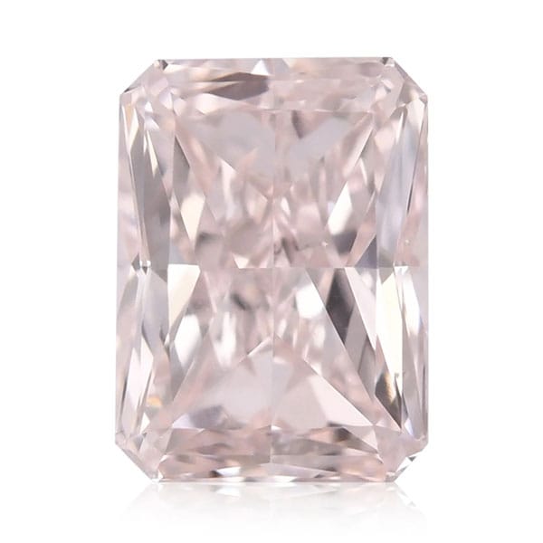 0.54 Carat Light Pink Radiant Cut Diamond