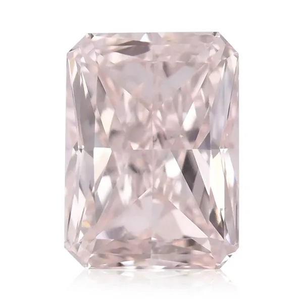 0.54 Carat Light Pink Radiant Cut Diamond