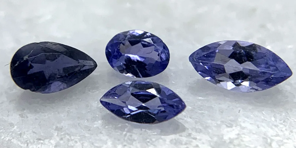A selection of Tanzanite
